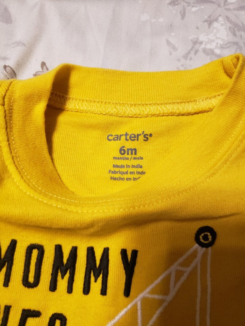 CARTER'S 2PC OUTFIT SHORT SLEEVED CONSTRUCTION TRUCKS 6M 3-6M - Picture 2 of 2